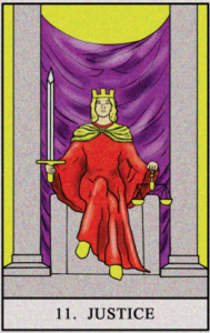 justice tarot card