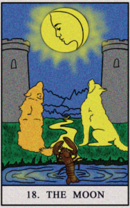 the moon tarot card